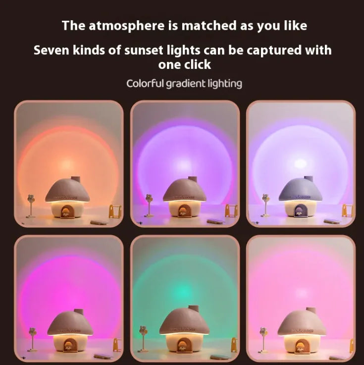 Mushroom House Humidifier Light