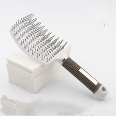 Curved Boar Bristle Hairbrush