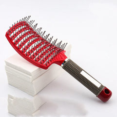 Curved Boar Bristle Hairbrush