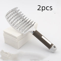 Curved Boar Bristle Hairbrush